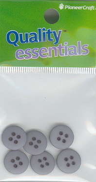 12mm Plastic 4 hole Sewon Button pkt6