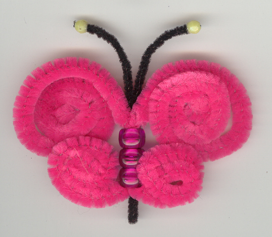 (image for) Chenille Stick Butterfly with Beads