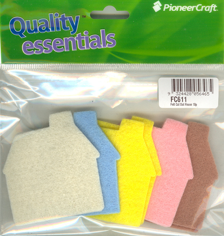 (image for) Felt Cut Out House 10p