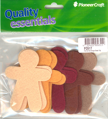 (image for) Felt Cut Out Ginger Bread 10p