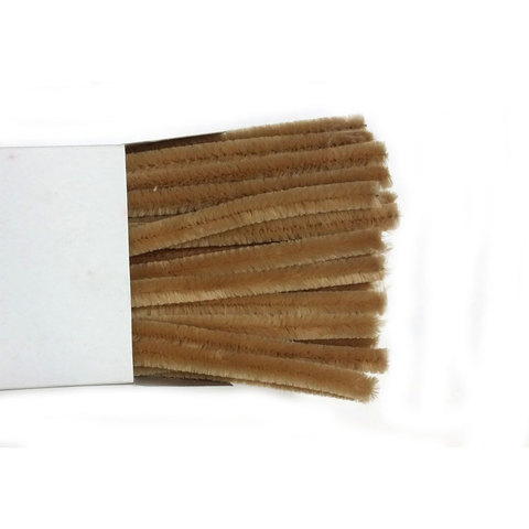 (image for) Chenille Sticks 12mm; Beige 100p