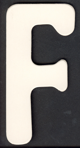 Upper Case Alphabet (F)1 piece Upper Case Alphabet (F)1 piece