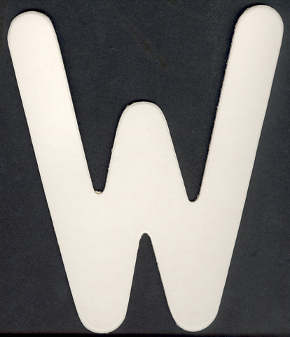 (image for) Upper Case Alphabet (W)1 piece