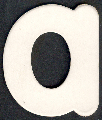 (image for) Lower Case Alphabet (a) 1 piece 6.5cm x 7.8cm