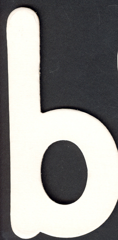 Lower Case Alphabet (b) 1 piece 6.5cm x 13.8cm