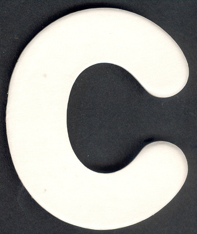 (image for) Lower Case Alphabet (c) 1 piece 6.5cm x 7.7cm