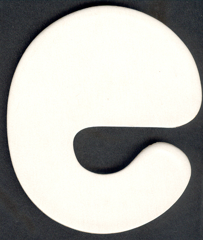 (image for) Lower Case Alphabet (e) 1 piece 6.5cm x 7.7cm