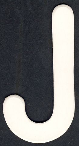 Lower Case Alphabet (j) 1 piece 6.5cm x 12.5cm