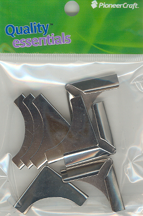(image for) Corners 433 Nickel 27x17x4mm x 8 pieces