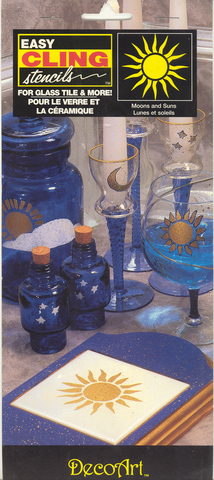 DecoArt Easy Cling Ultra Stencil Moons & Suns