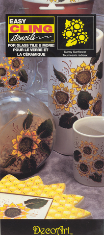 DecoArt Easy Cling Ultra Stencil Sunny Sunflower DecoArt Easy Cling Ultra Stencil Sunny Sunflower