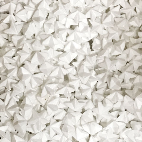 (image for) 35mm White Polystyrene Foam Star