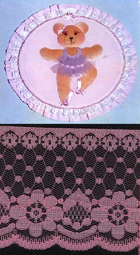 (image for) Raschel Edge Dusty Pink, per mt