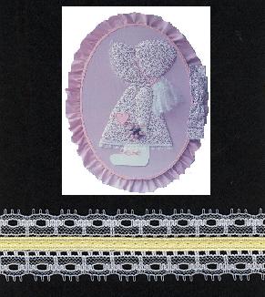 (image for) 20mm Flat RI/Lace 2637 Lemon, per mt