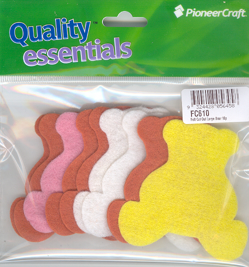 (image for) Felt Cut Out Large Bear 10p