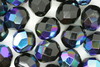 8mm Faceted Beads Black AB 10 grams 8mm Faceted Beads Black AB 10 grams