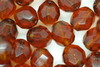 8mm Faceted Beads Amber 10 grams 8mm Faceted Beads Amber 10 grams