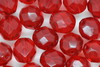 8mm Faceted Beads Red 10 grams 8mm Faceted Beads Red 10 grams