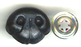 Bear Nose 40mm Black 10p