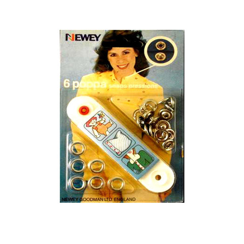 (image for) Poppa Snaps Ring Top Silver 10mm (6 snaps)