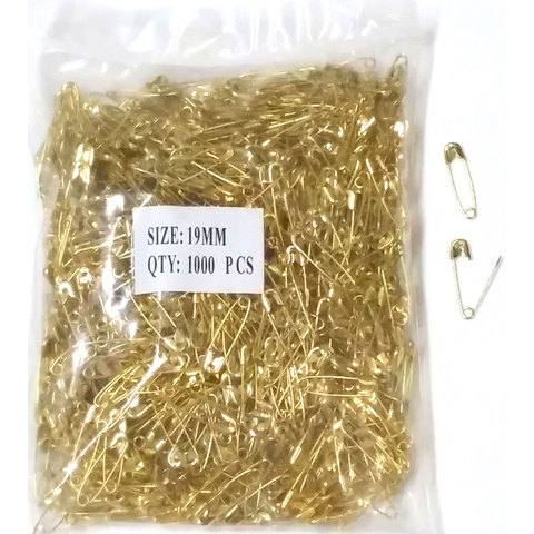 (image for) Safety Pins 19mm Gold