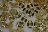 Earring Stud 6mm Gold 100p