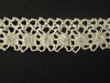 Lace Elastic 3cm 100% Cotton Fancy White price per mt