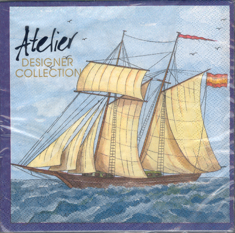 (image for) DecoArt Decor Napkin Sail Boat
