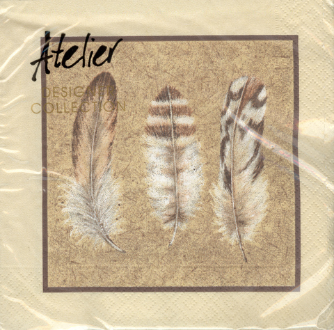 (image for) DecoArt Decor Napkin Feathers