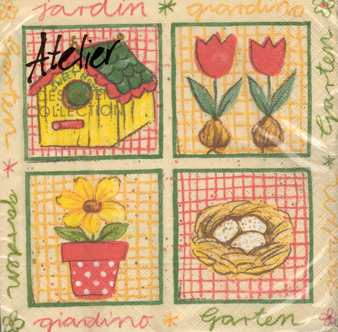(image for) DecoArt Decor Napkin Country Garden