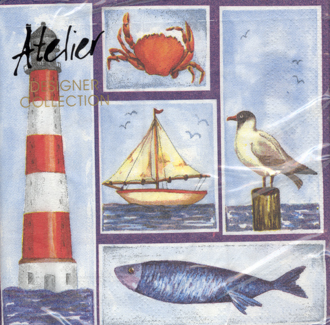 (image for) DecoArt Decor Napkin Sailor\'s Delight