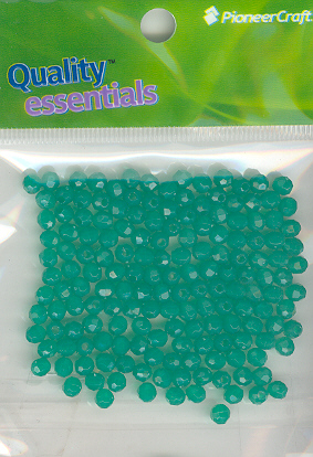 (image for) 4mm Facet Dark Green 25grams