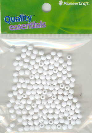 (image for) 4mm Facet Op White 25grams