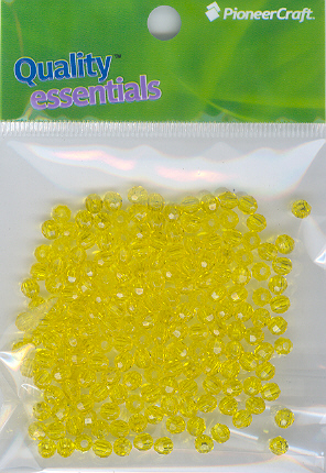 (image for) 4mm Facet Tr Acid Yellow 25grams