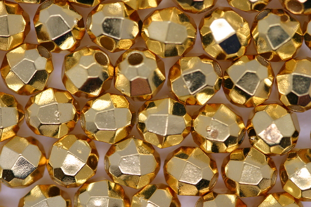 (image for) 6mm Facet Met Gold 50g