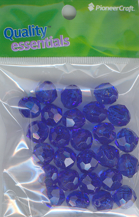 12mm Facet Dk Sapphire 25grams