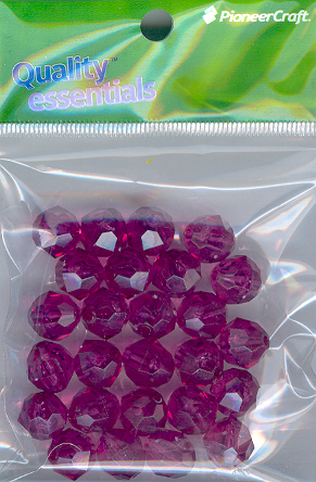 (image for) 12mm Facet Mauve 25grams