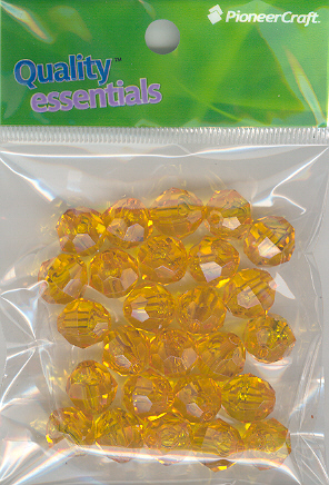 (image for) 12mm Facet Sun Gold 25grams