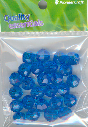 (image for) 12mm Facet Turquoise 25grams
