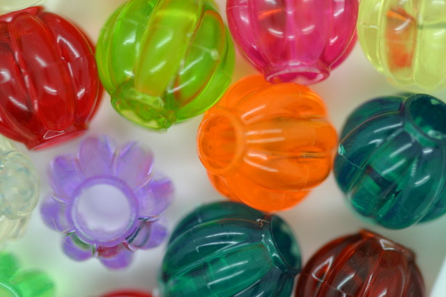 Acrylic Melon Beads