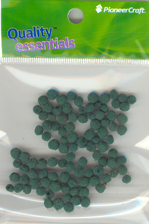 (image for) Pom Poms 5mm 100p; Emerald