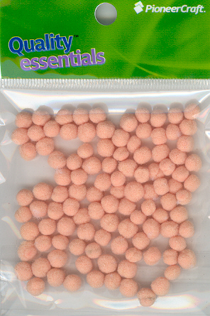 (image for) Pom Poms 5mm 100p; Flesh