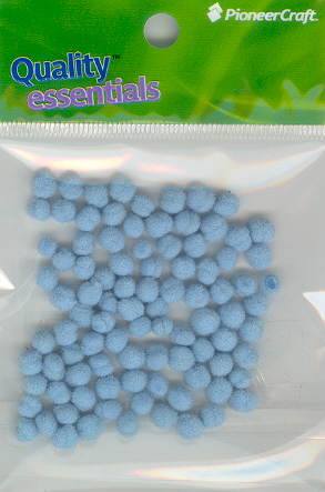 (image for) Pom Poms 5mm 100p; Light Blue