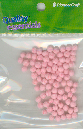(image for) Pom Poms 5mm 100p; Light Pink