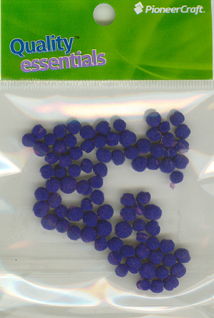 (image for) Pom Poms 5mm 100p; Royal