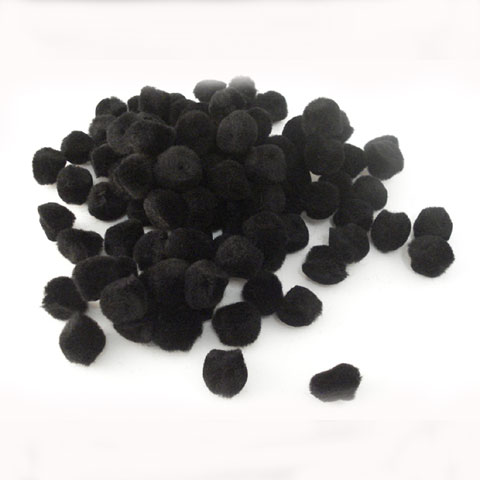 (image for) Pom Poms 20mm; Black