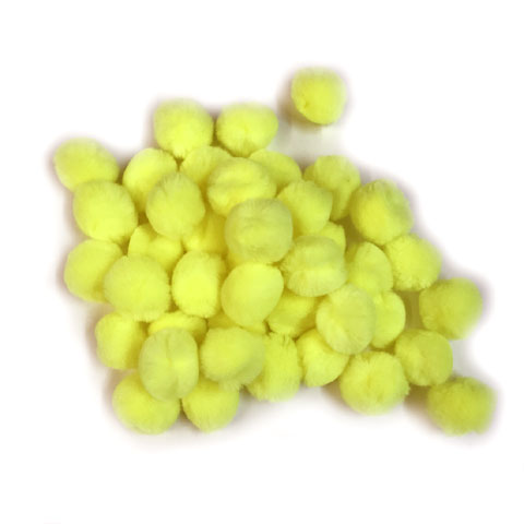 (image for) Pom Poms 25mm; Yellow