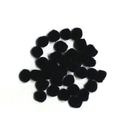 (image for) PomPoms 13mm; Black
