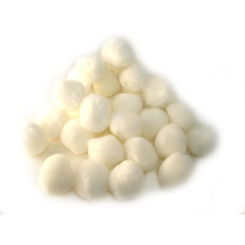 (image for) PomPoms 38mm; White