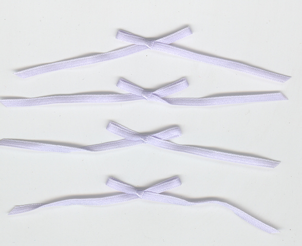 (image for) Satin Bows 3mm Lilac